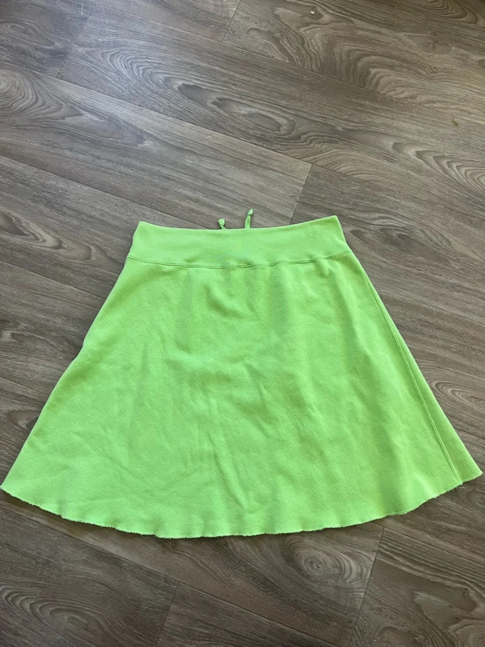 Ralph Lauren Y2K Lime Green Terry Skirt Size Large Drawstring
